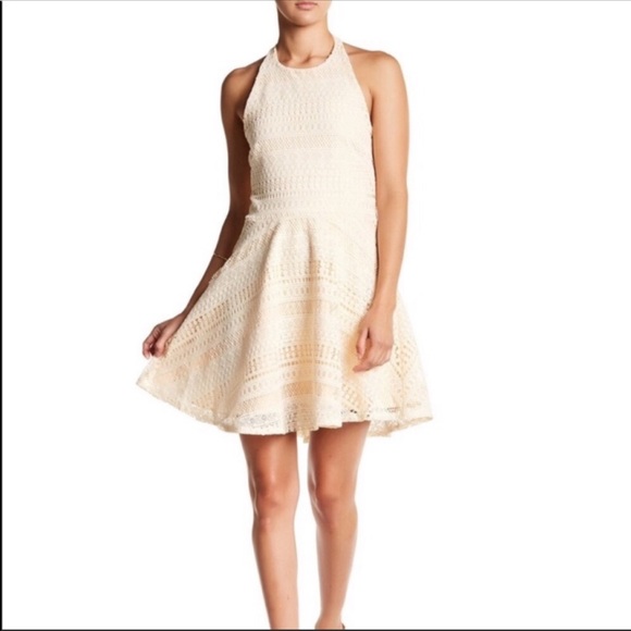 The Vanity Room Dresses & Skirts - NWT The Vanity Room Halter Geo Lace Dress
